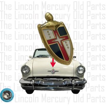 Front Hood Ornament & Badge Insert Shield Filler, With Nameplate-  KIT- OEM & NEW